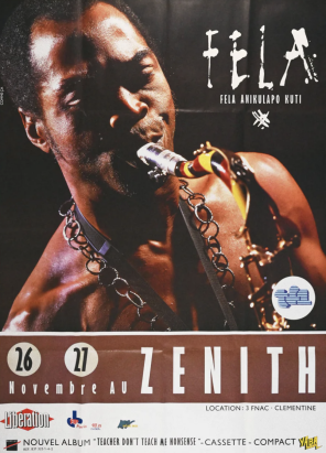 Affiche Féla Zenith Paris 84