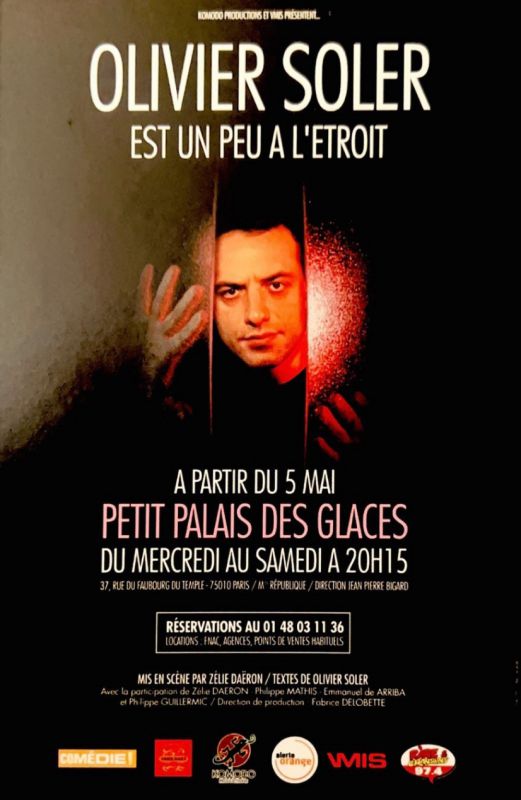 Olivier Soler est un peu à l‘étroit Palais des Glaces DAGprod Record